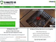 Tablet Screenshot of ewasteus.com
